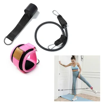 

3pcs Door Pull Rope Gantry Frame Practice Leg Training Hip Fitness Stretch with Foot Ring Leggings Buckle Ankle Strap Set