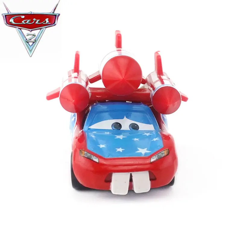 Disney Pixar Cars 2 Blue Rocket Lightning McQueen 1:55 металл, полученный литьем под давление автомобиля развивающие игрушки автомобили рождественские подарки на день рождения