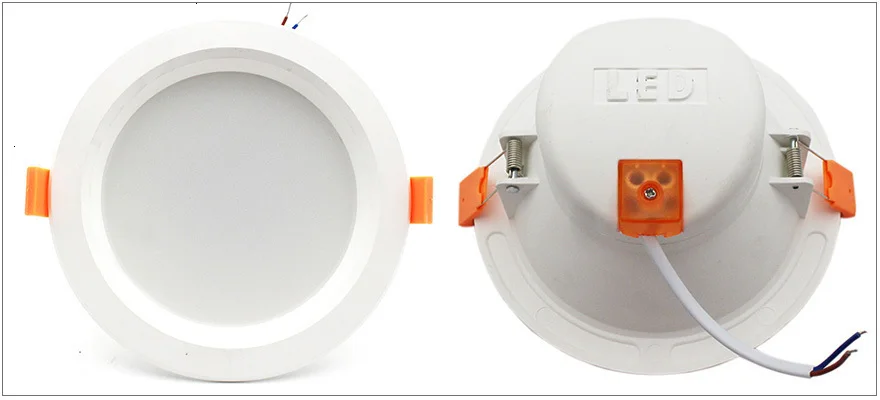 Светодиодный Интеллектуальный радиолокационный датчик, точечный светодиодный светильник 6 Вт 12 Вт 110-240 в 75 мм 135 мм, Круглый встраиваемый потолочный светильник SMD