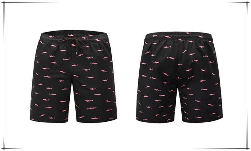 Новые летние мужские пляжные шорты 3d принт для плавания и серфинга; Шорты человек с затягивающими шнурками с эластичной талией укороченные штаны купальники