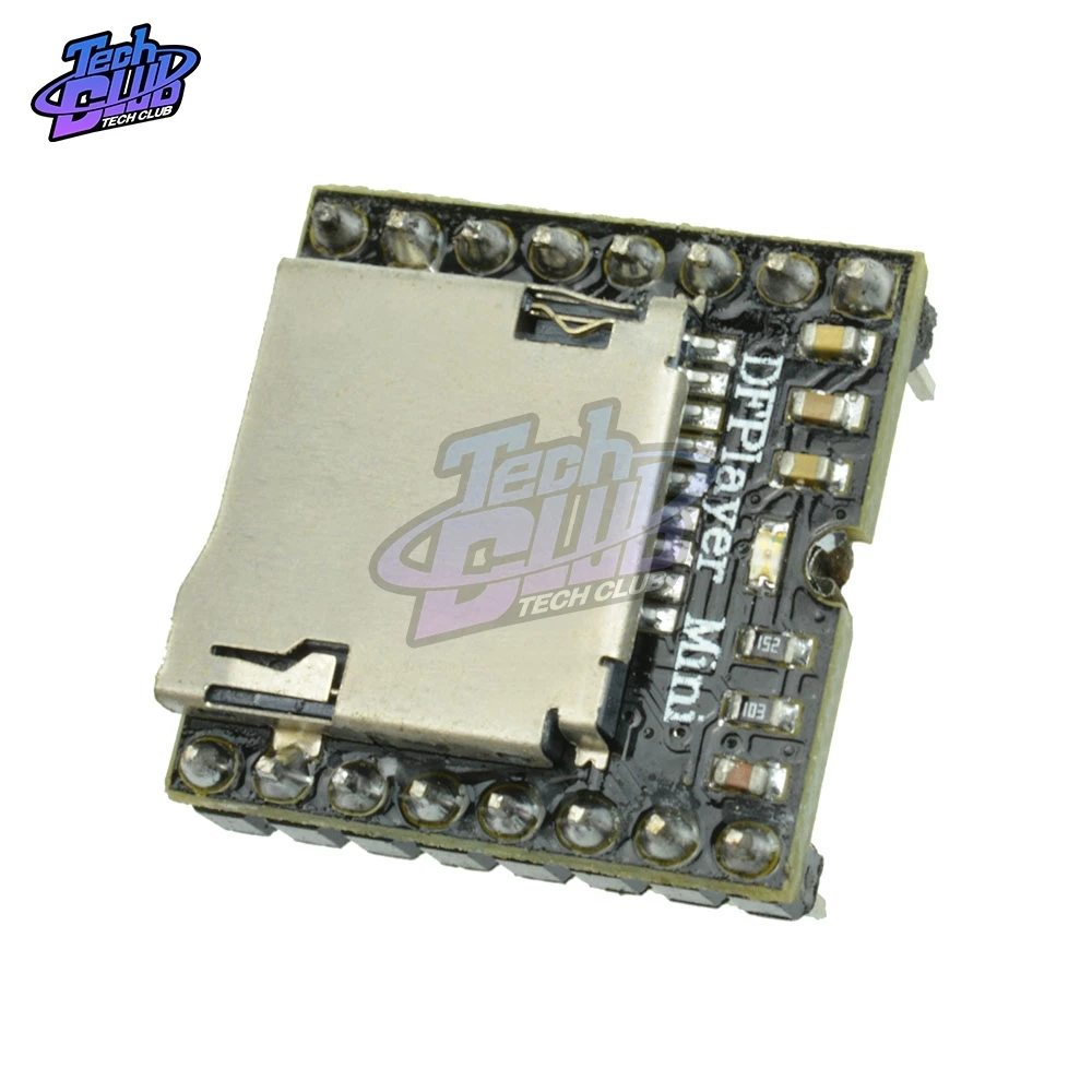 Mini-YX5200 аудио USB MP3 модуль Sup порт ing для TF карты IO/последовательный порт/AD мини MP3-плеер декодер модуль для автомобиля аксессуары