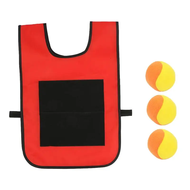 

1 PC Durable Premium Vest and 2 Balls Sticky Target Game Props for Children