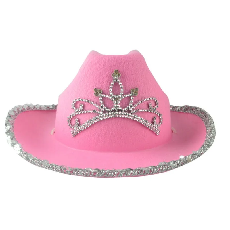 Western Cowboy Caps Crown Cowgirl Hat 