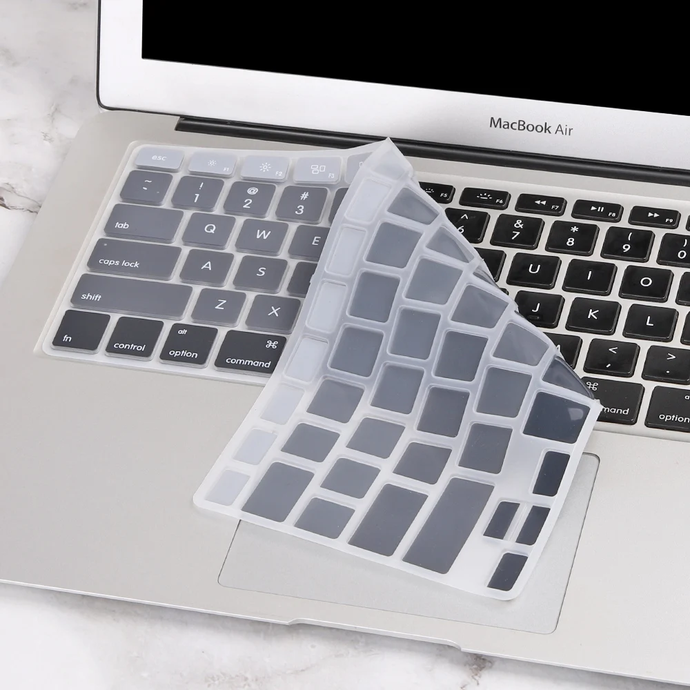 Силиконовый чехол для клавиатуры протектор кожи для MacBook Air Pro retina 13 15 дюймов градиентный цвет американский английский ноутбук клавиатура пленка