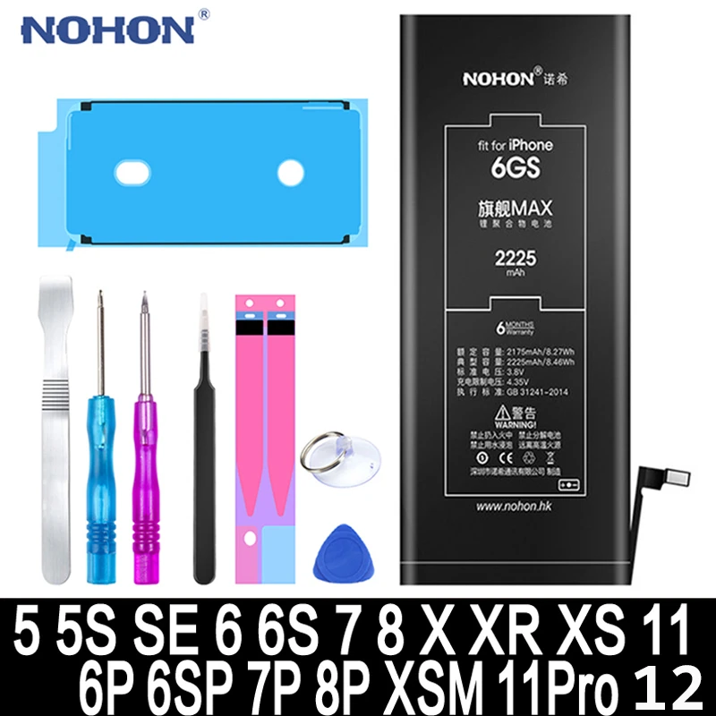 Original Battery For Apple Iphone 8 7 6 6s Plus 5s 5c 5 Se X Xr Xs Max Replacement Bateria For Iphone 12 11 Pro Max Se 2 Aliexpress