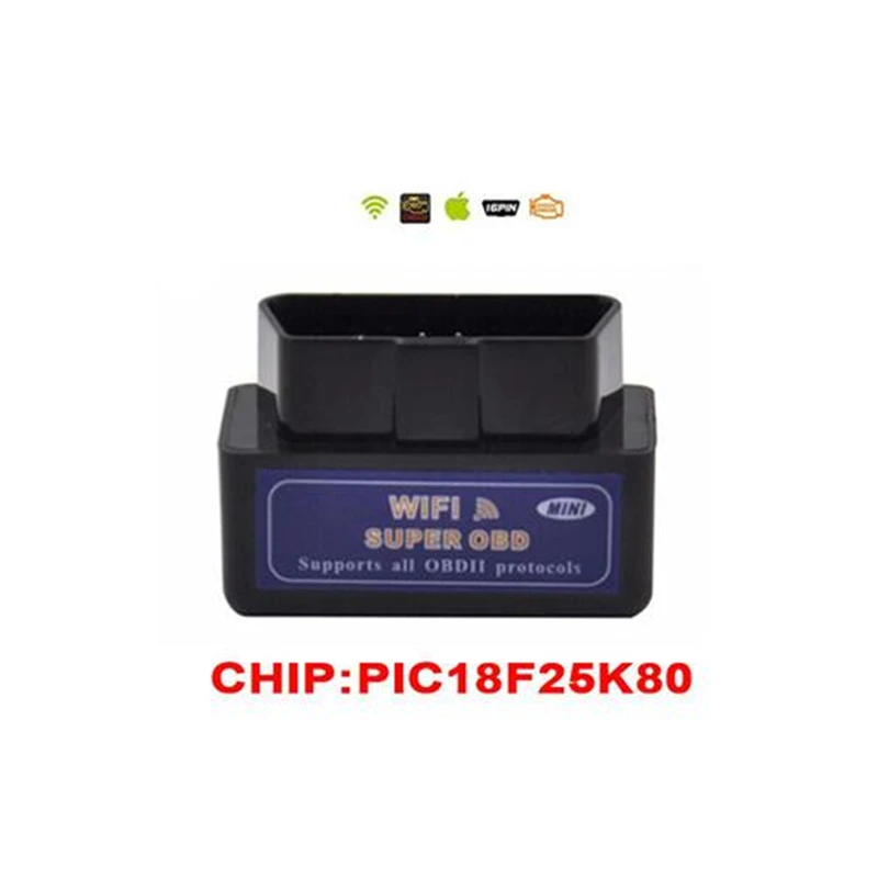 Сканер для диагностики авто Супер OBD2 elm 327 Bluetooth wifi V1.5 16pin ELM327 pic18f 25k80 OBD2 sanner Автомобильные Диагностические принадлежности для Android IOS Symbian