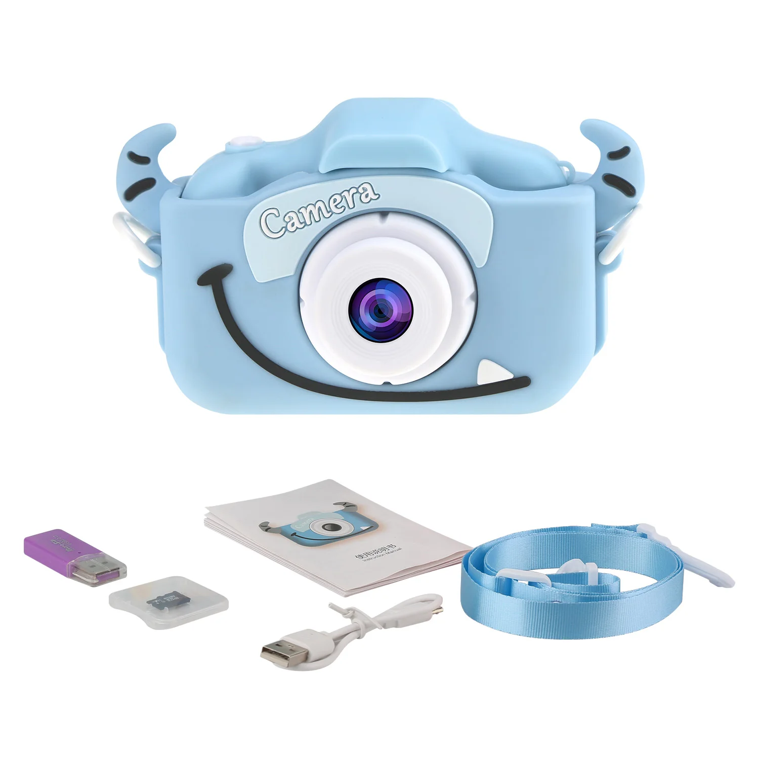 12MP 1080P HD Детская цифровая камера, мини видеокамера, 2,0 дюймов ips экран с одной фронтальной камерой, игры для детей, подарок