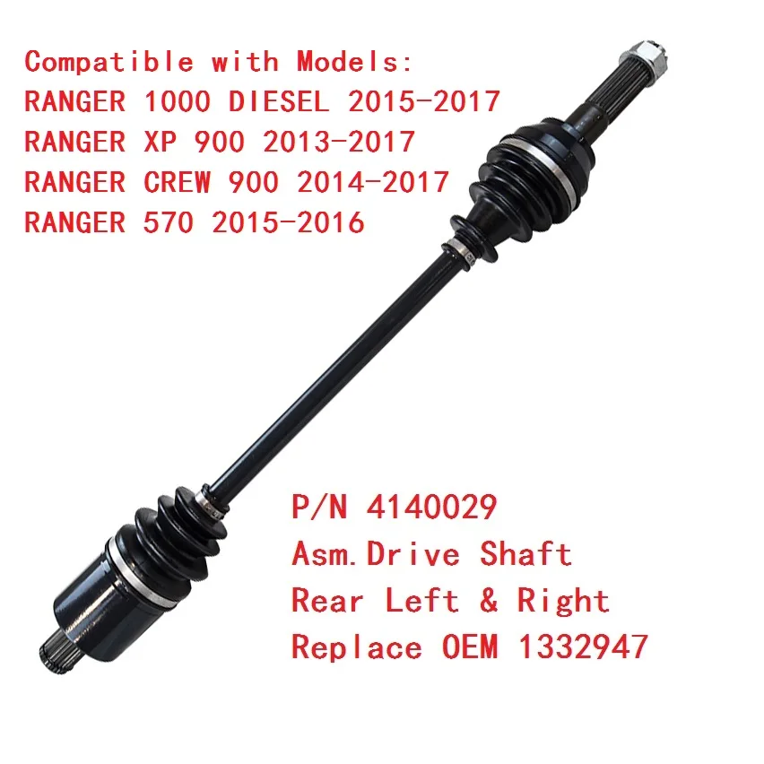 Комплект приводного вала CV для POLARIS Ranger Crew XP 900 1000 570 1332947|Детали и аксессуары