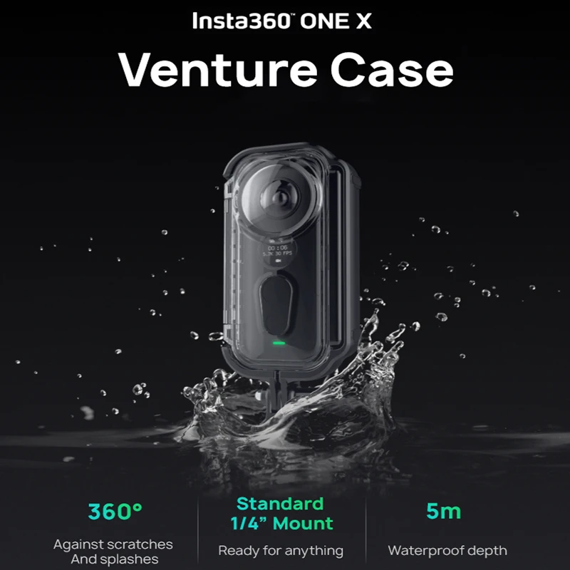 Новая версия Insta360 ONE X Venture чехол 5 м Дайвинг водонепроницаемый корпус оболочка защитный чехол для Insta360 аксессуары