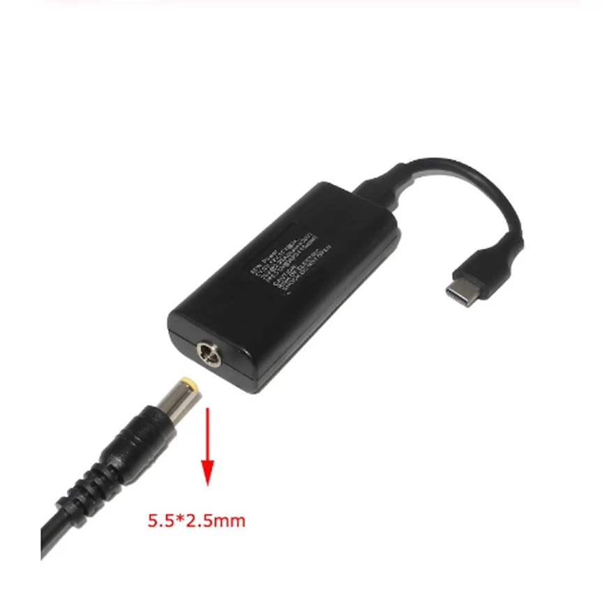DC адаптер питания соединитель конвертер 5,5*2,5 м Женский к USB C-type Jack конвертер для lenovo Dell ASUS зарядное устройство для ноутбука 45 Вт