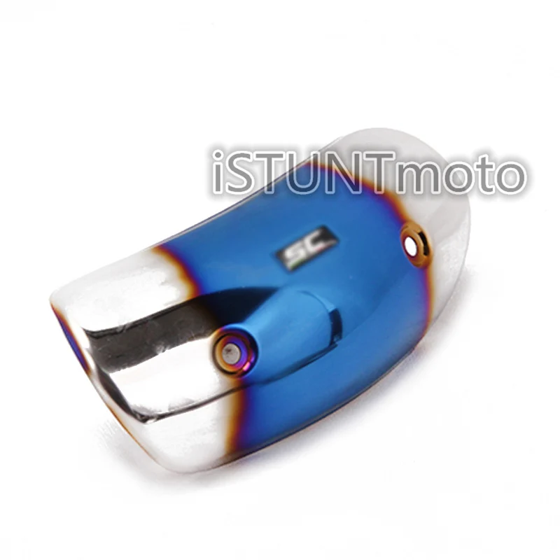 Мотоцикл выхлопной Yoshimura Akrapovic GP тепловой щит крышка из углеродного волокна анти-обжигающий протектор для XMAX300 TMAX530 Z900 MT07 - Цвет: 304Steel-3