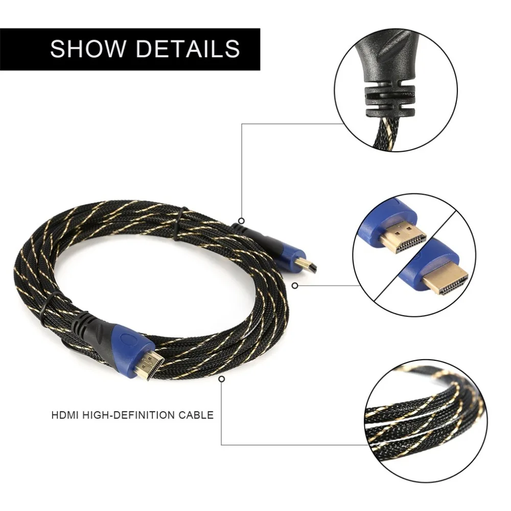 HDMI видео кабель 1080P 3D кабель для HDTV переключатель сплиттер 3 м