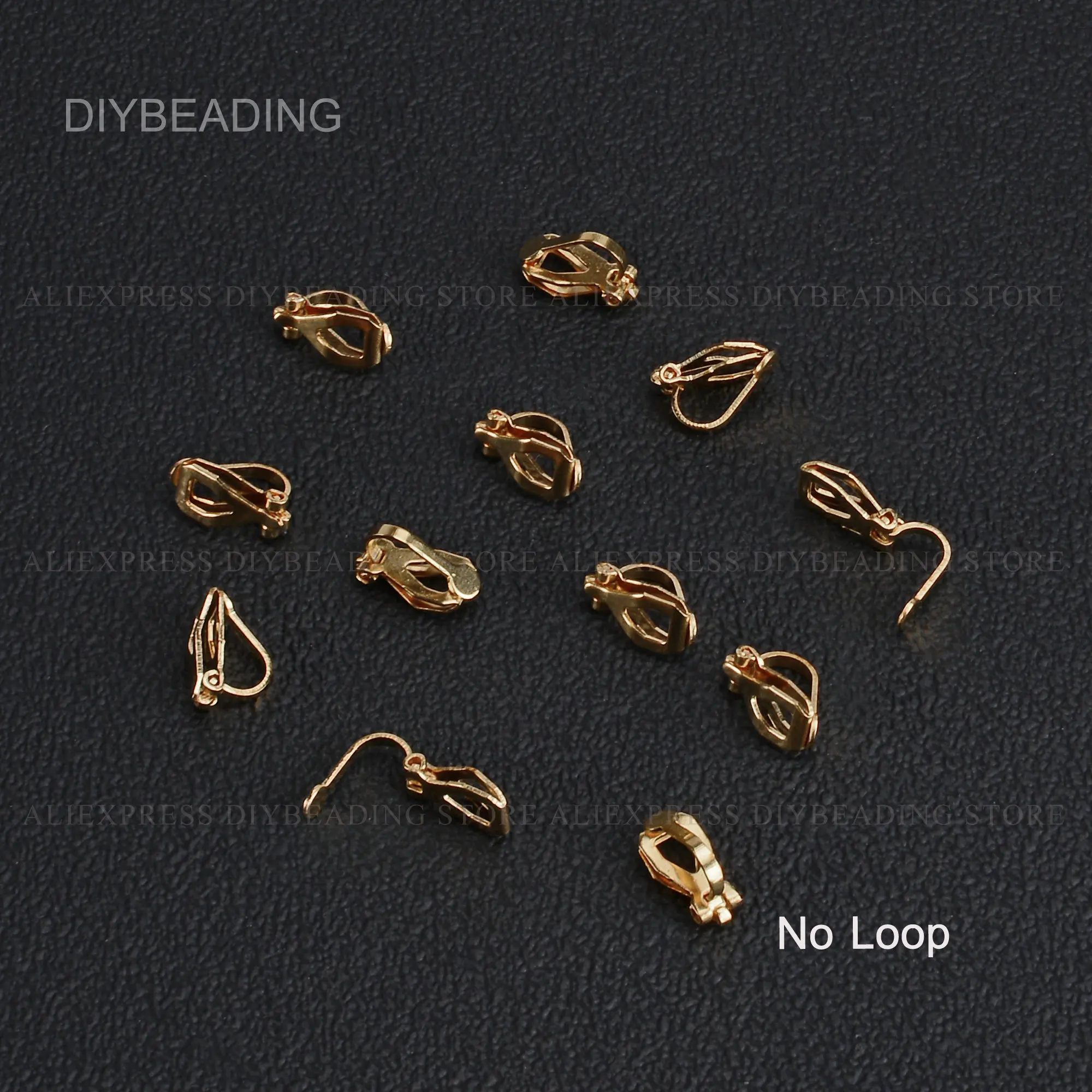50-500 Pcs Brass Ear Clips/ Clip On Earring Bases/ Non Pierced Blank Earring Clips Finding Component Bulk Wholesale Supplies