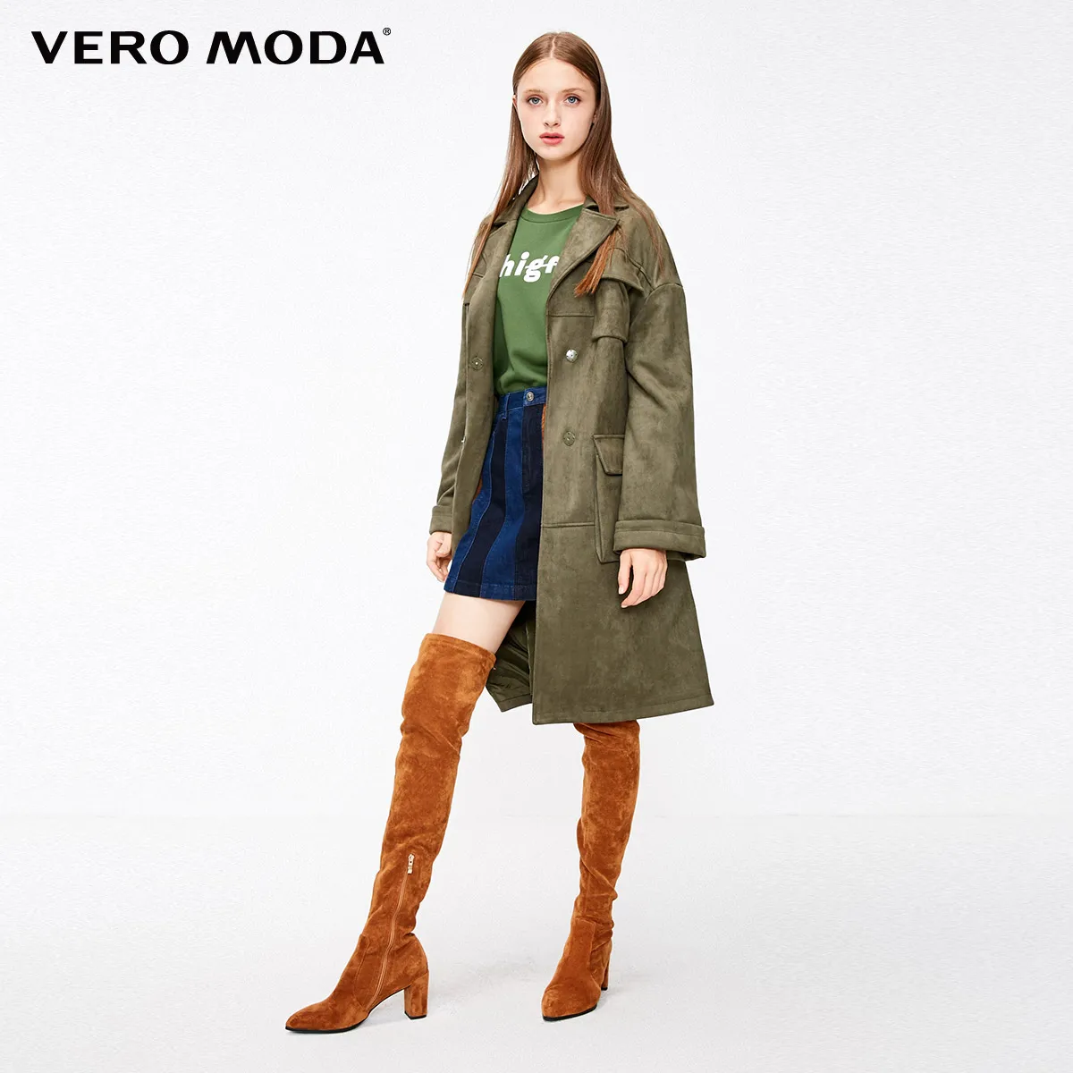 Vero Moda женский мульти-карман невидимая Пряжка матовый Тренч | 318409514