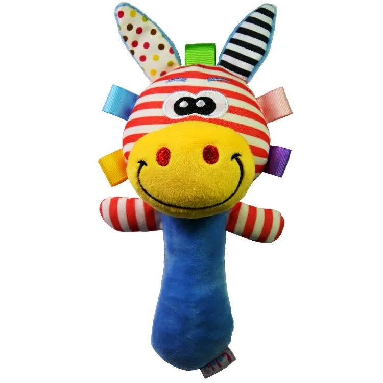 Розовый Детские погремушки, мягкая игрушка, плюшевая игрушечная коляска, игрушки lelebe, детское кольцо для детей 0-3 лет, детская игрушка, ручное кольцо, детская игрушка, BB stick - Цвет: Розовый