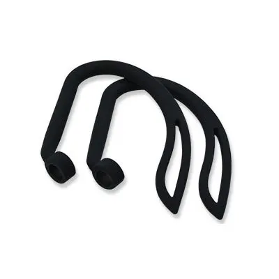 Black Hangrui для Airpods pro силиконовый беспроводной крючок для наушников для AirPods 3 аксессуары защита для ушных крючков спортивный анти-потеря ушных крючков - Цвет: Black