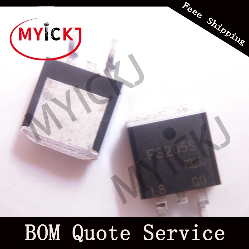 IRF3205S 5 шт. микросхема к-252 мощность MOSFET(Vdss = 55 в, Rds(on) = 8,0 МОМ, Id = 110A⑤