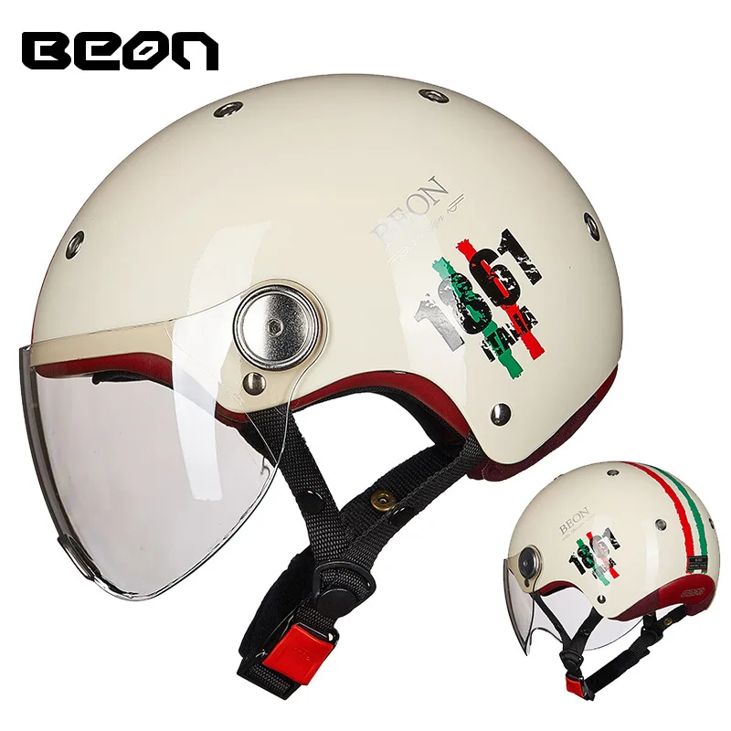 High-end fashion motorcycle helmet electric car helmet summer helmet half helmet four seasons universal men and women B-103