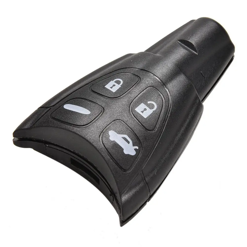 

1PC Black Key Case For Car Key Shell For SAAB 93 95 9-3 9-5 WF Replacement Keyless Entry 4 Button Remote Key Shell