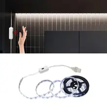 Ручной датчик движения светодиодный светильник для шкафа, кухонный светильник, полоса USB 5 В, умный переключатель для шкафа, спальни, украшения дома, ночник