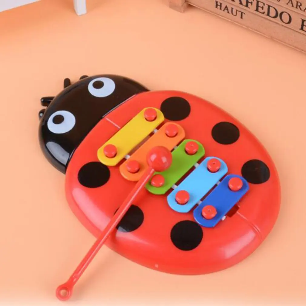 

Insect Hand Knock Piano Educational Toys Hand Harp Boy Girl Musical Baby Toy 8-Note Xylophone for 0-3 Years Old Children Toddler