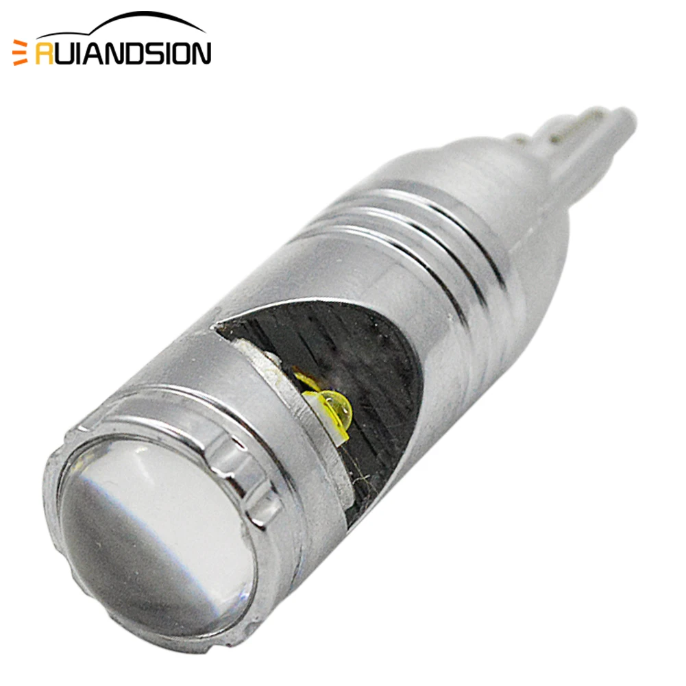 

2x 2.4W White 10-30V T10 168 2825 W5W LED Replacement 3 SMD XT-E Chip Non-Polarity Interior Car Wedge Dome Map Side Marker light