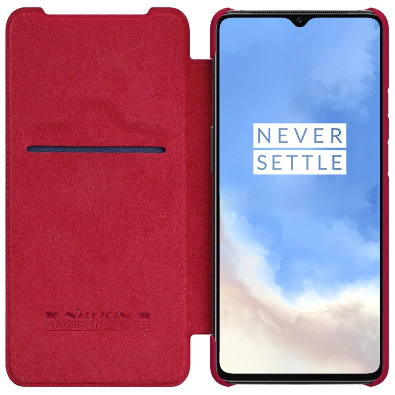 Кожаный чехол-книжка Nillkin Qin для Oneplus 7T Pro