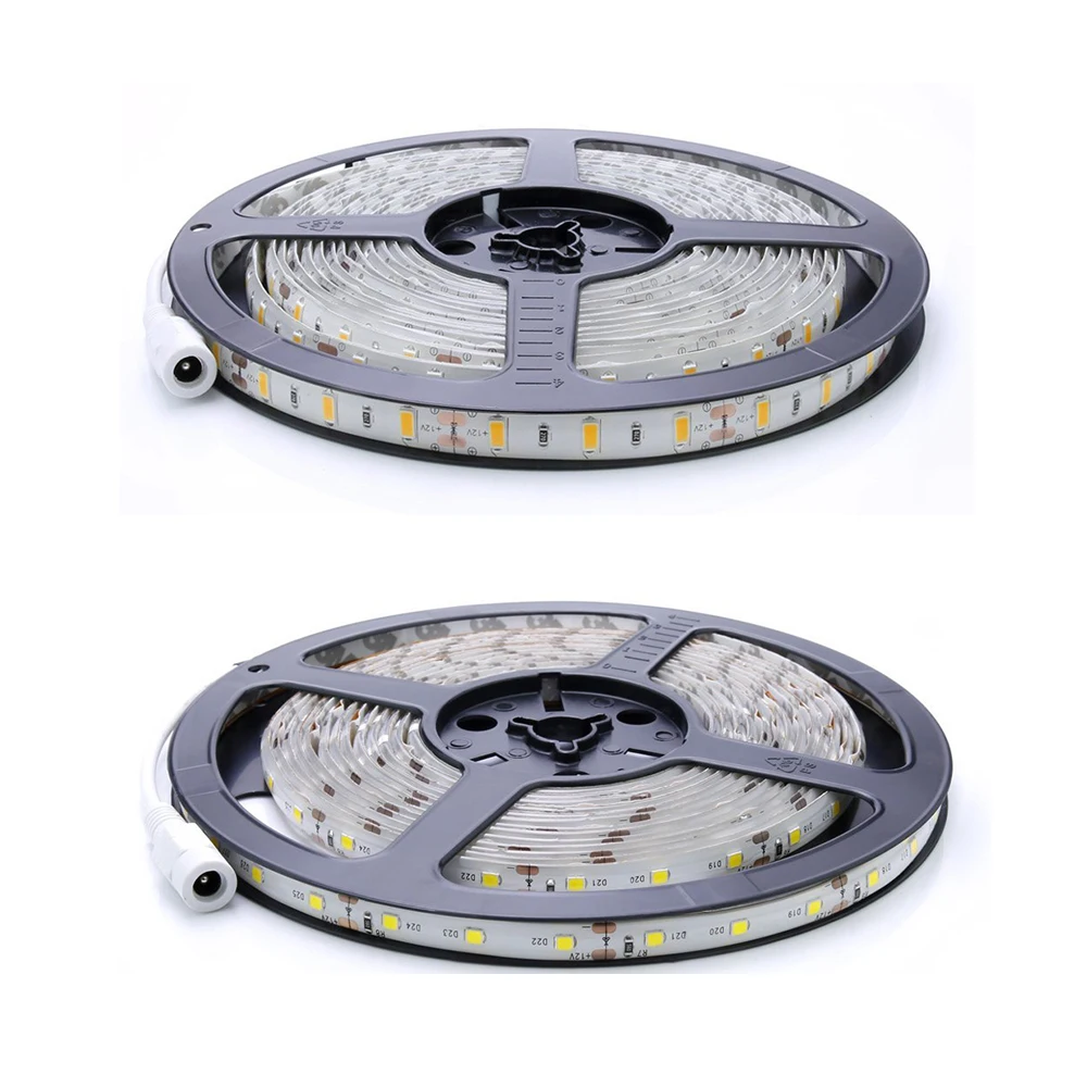 Гибкая светодиодная лента 5M DC 12V 36W SMD 2835*300 Led s IP20 теплый белый (3000K) | Освещение