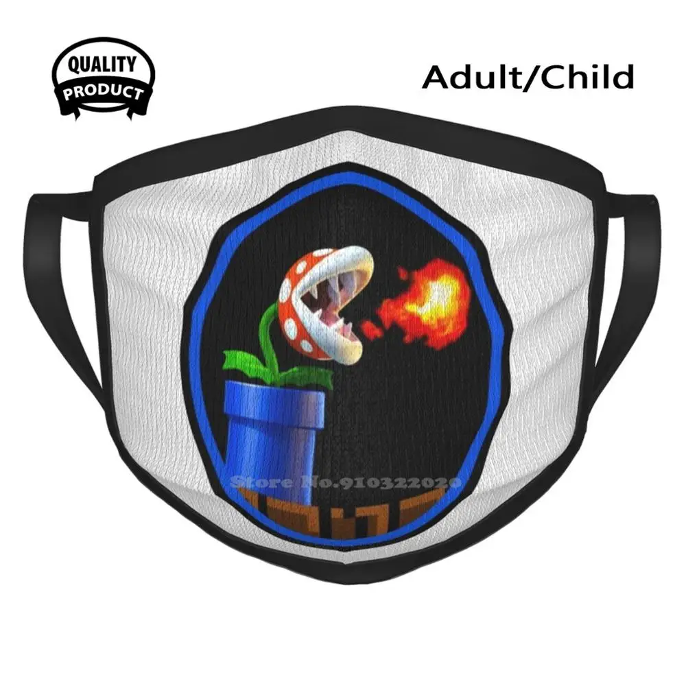 

Ветрозащитная спортивная мягкая теплая маска Piranha Fire Plant - Blue Pipe, супервражеская маска с растениями, растениями, цветами