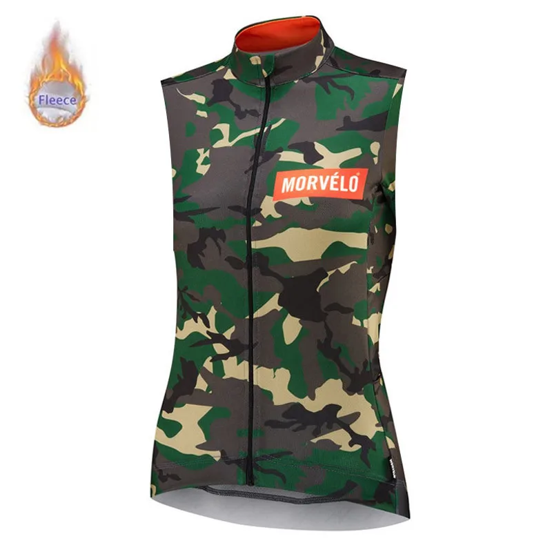 Morvelo новинка осень/зима для женщин Велоспорт Джерси тепловой флис Maillots Ciclismo без рукавов MTB горный велосипед Топы Одежда
