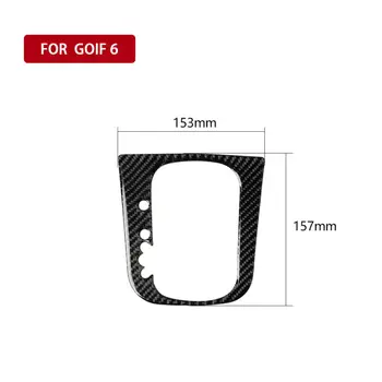 

Inner Gear Shift Trim Carbon Fiber Black Sticker Decor For Golf 6 MK6 2008-2012 Replacement Car