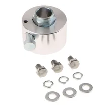 Алюминиевый серебристый 360 ° быстроразъемный адаптер для рулевого колеса 3/4"