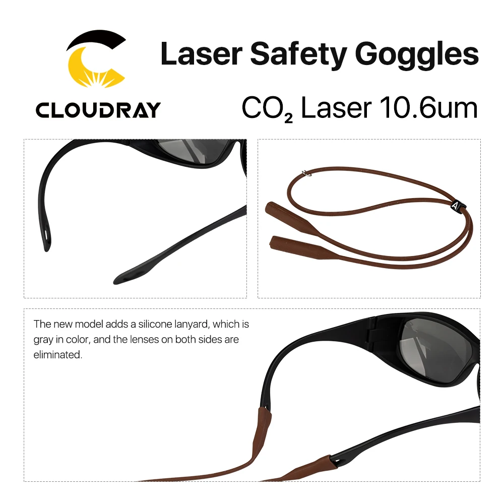 Cloudray 10600nm Style C лазерные защитные очки OD4 + CE для CO2 лазерная резка гравировальный