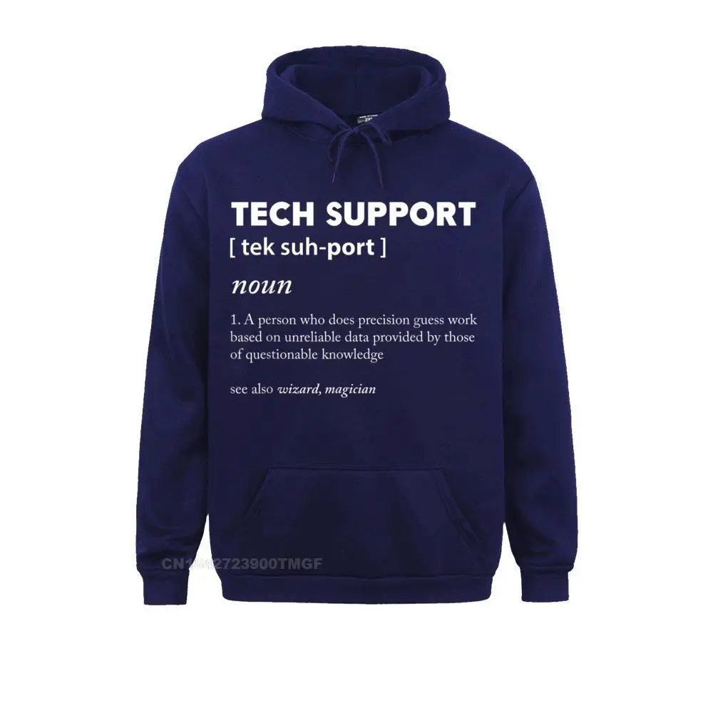 Tech Support Definition T-Shirt__18820 Men's Long Sleeve Hoodies Birthday Summer Autumn Sweatshirts Normal Hoods Funky Tech Support Definition T-Shirt__18820navy