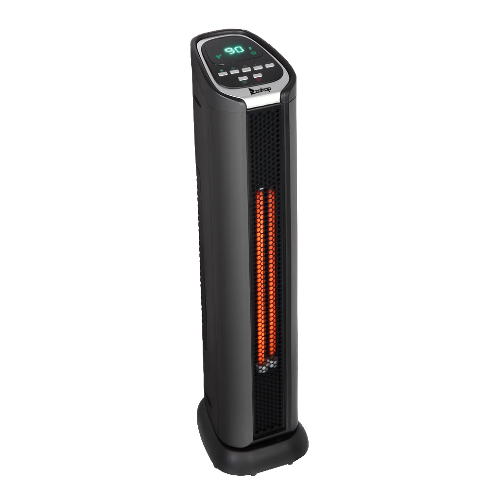 

ZOKOP HT-1053 Space Heater 750W/1500W Infrared Heater Winter Living Room Warm Heater with Remote Control