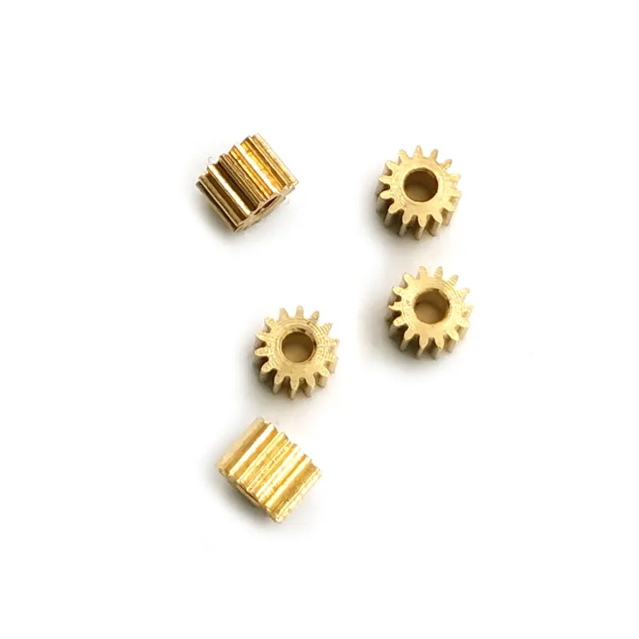 141.5A 0.25M Metal Gears 14 Teeth OD 4mm Hole 1.5mm Tight Fitting 141A 142A 142B Small Modulus Copper Gear 5pcs/lot