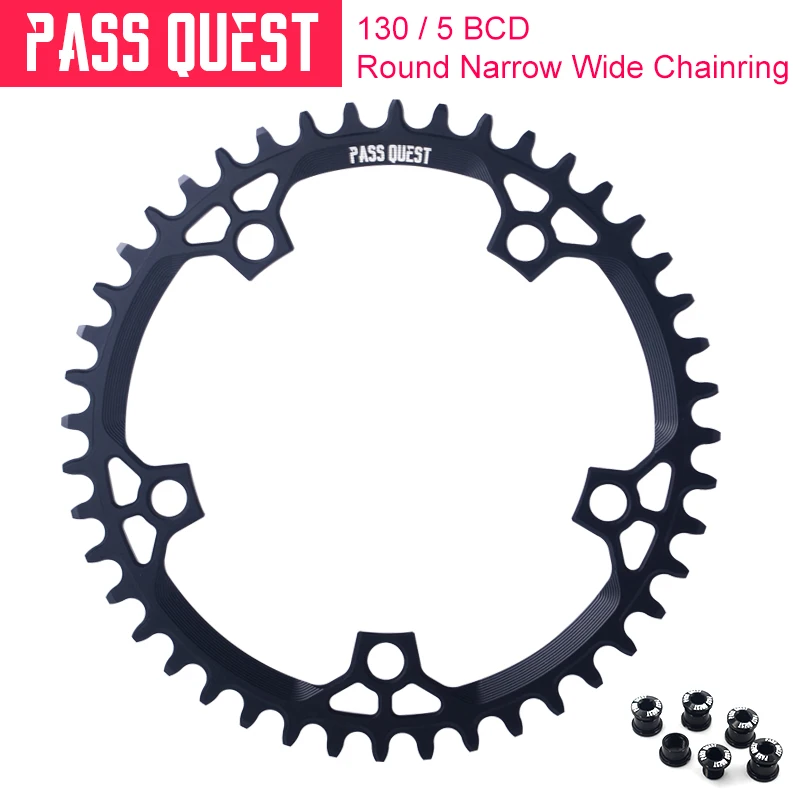 

PASS QUEST 130BCD MTB Circular Narrow Wide Chainring/Chain Ring 42T-52T Bike Bicycle Chainwheel/Chain Wheel deore Crankset
