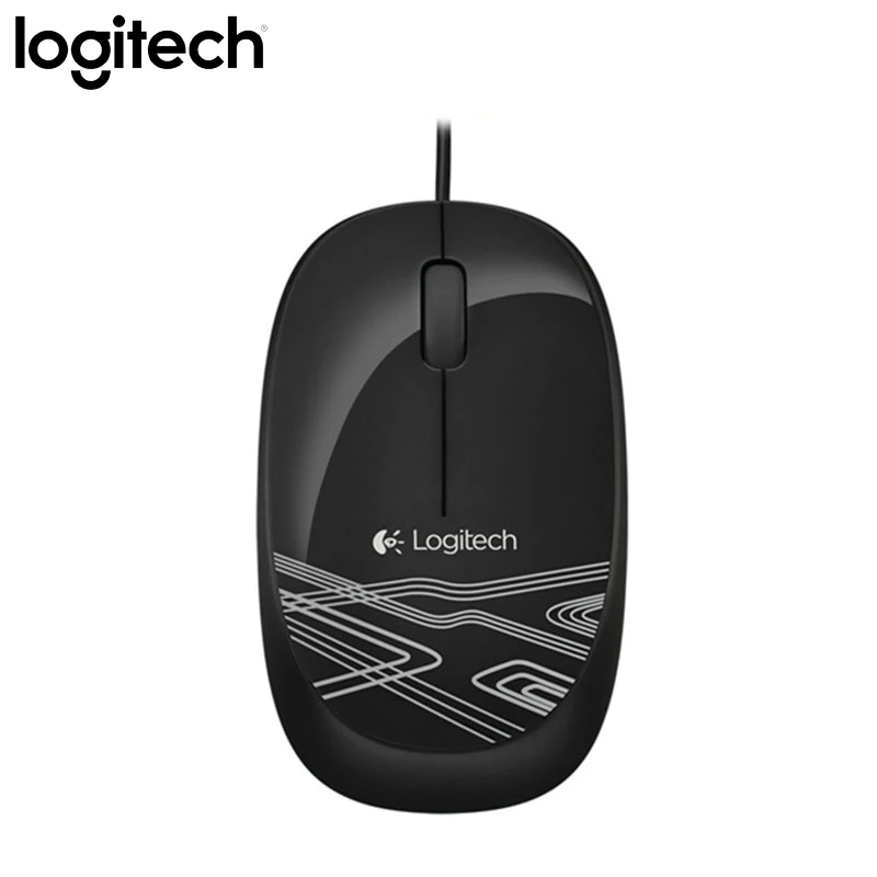 Проводная мышь logitech M105 для 1000 точек/дюйм, поддержка кабеля, официальная проверка рабочего стола для Mac OS Windows, Офисная мини-мышь