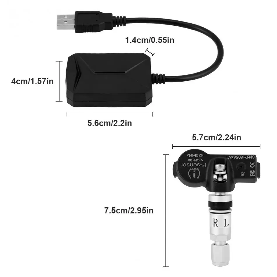 Автомобильный монитор давления в шинах, USB монитор давления в шинах, система TPMS, внутренние датчики для Android, автомобильный навигационный дисплей, автомобильный TPMS, Новинка