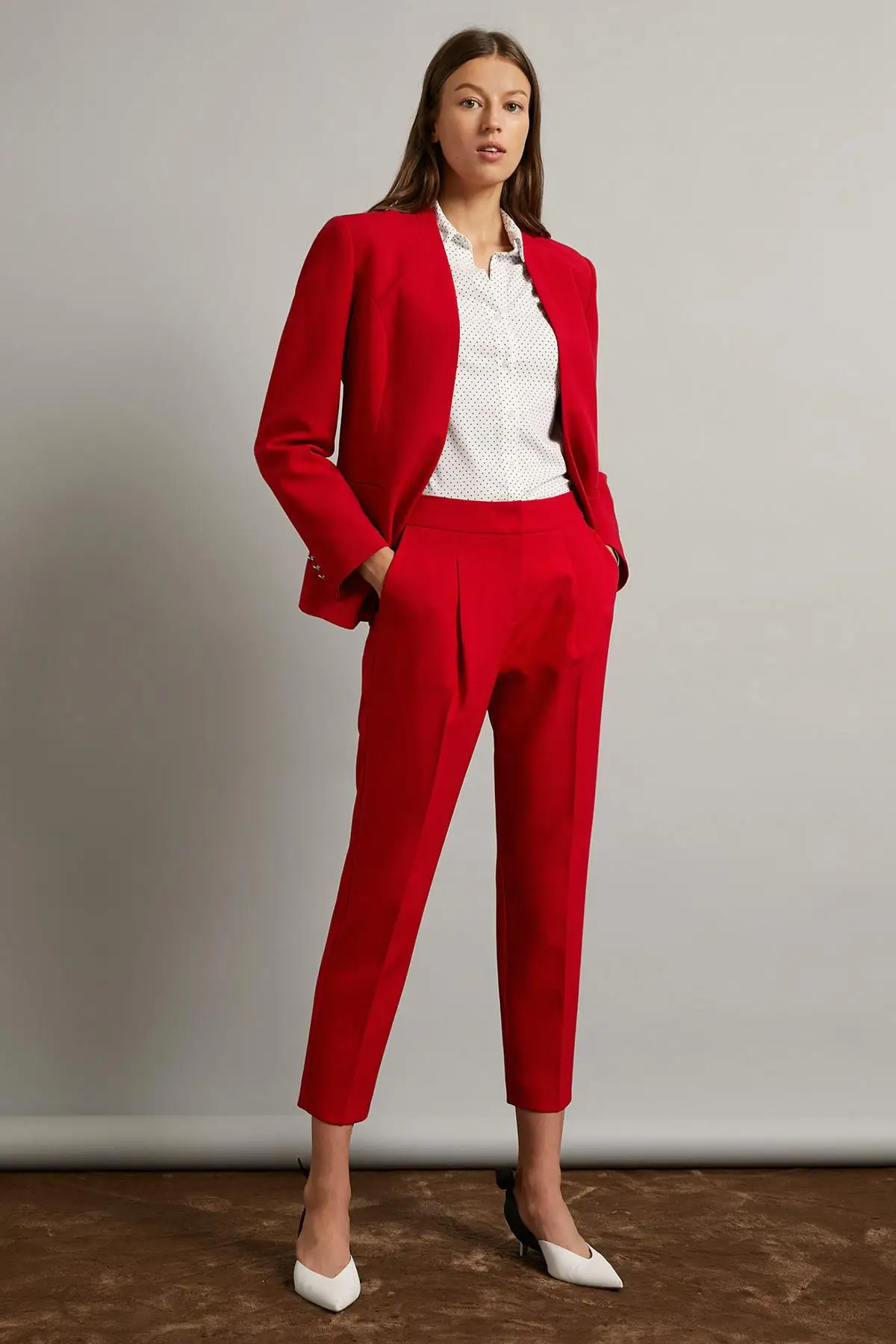 

Koton Women Red Pants 9KAK42048UW