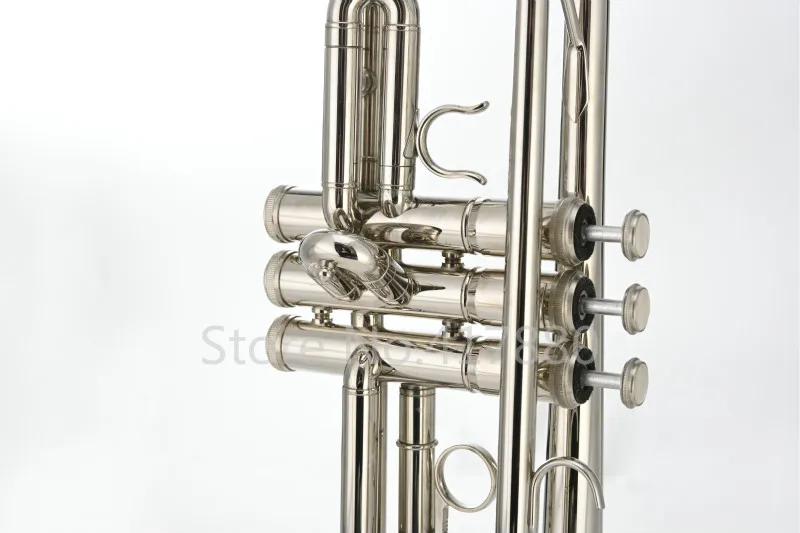 MARGEWATE Латунная Никелированная Bb труба Новое поступление B Flat Performance Musicla Instrument