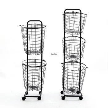 

Metal wire dirty clothes basket bathroom dirty clothes pick up basket dirty clothes bucket laundry basket