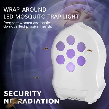 

USB Mosquito Killer Lamp Pest Electric LED Mosquito Killing Fly Bugs Insect Zapper with a Inhaling Fan 331#2