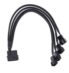 Molex 4 pin 4x3/4 pin 5v12v Usb втулка двойной вентилятор AC/DC адаптер переключение литья пластмасс под давлением USB чехол шнур питания 30 см #10