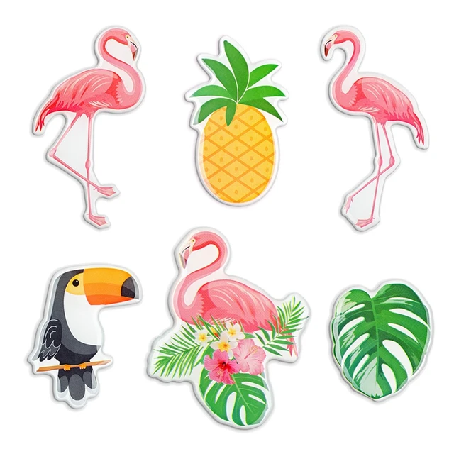 MORCART Home decoration Fridge Magnets Cartoon model Flamingo Whiteboard Refrigerators Magnetic Cute animal Gifts Sticker Toy Flamingo T