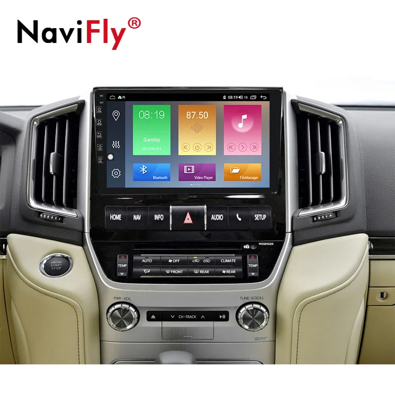 Navifly Android 10 0 fro Toyota Land Cruiser 200 2015 2018 автомобильный Радио мультимедийный видео плеер