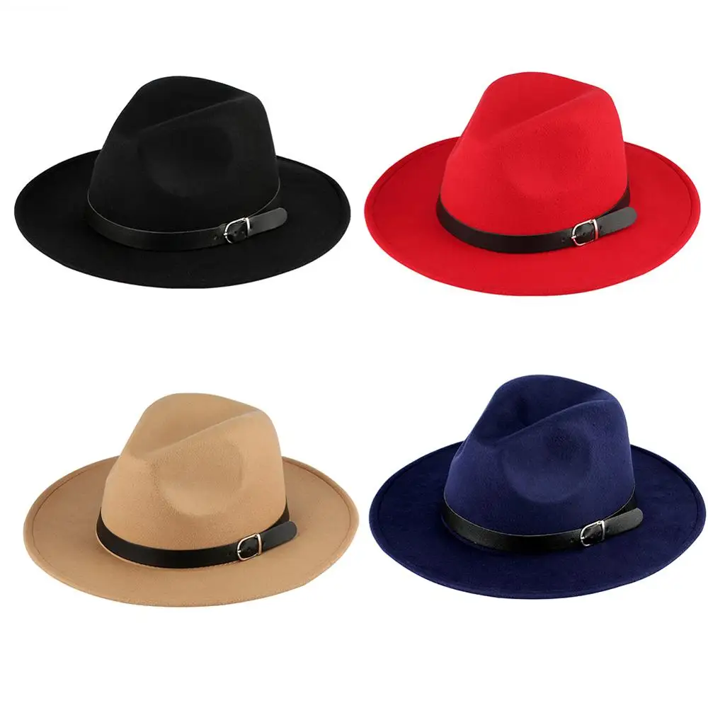 Sombrero Fedora Mujer Jazz sombreros lana Bowler gorras Sombrero Mujer imitación ala fieltro Gorra estilo Otoño Invierno|Sombreros de cowboy para hombres| - AliExpress