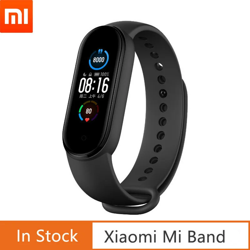 Xiaomi Mi Band 5 Global version Band4 Band3 Smart Bracelet Colorful Screen Heart Rate Fitness Waterproof Sleep Monitor