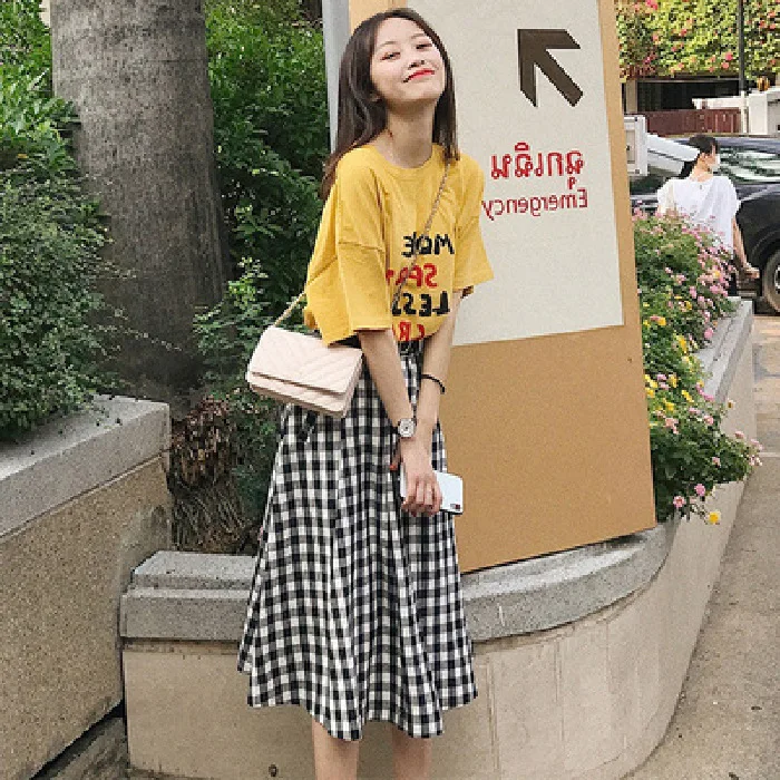 

WOMEN'S Suit Summer 2020 New Style Online Celebrity Two-Piece Set Sisters Set Students Late Evening Breeze Hipster Set Skirt
