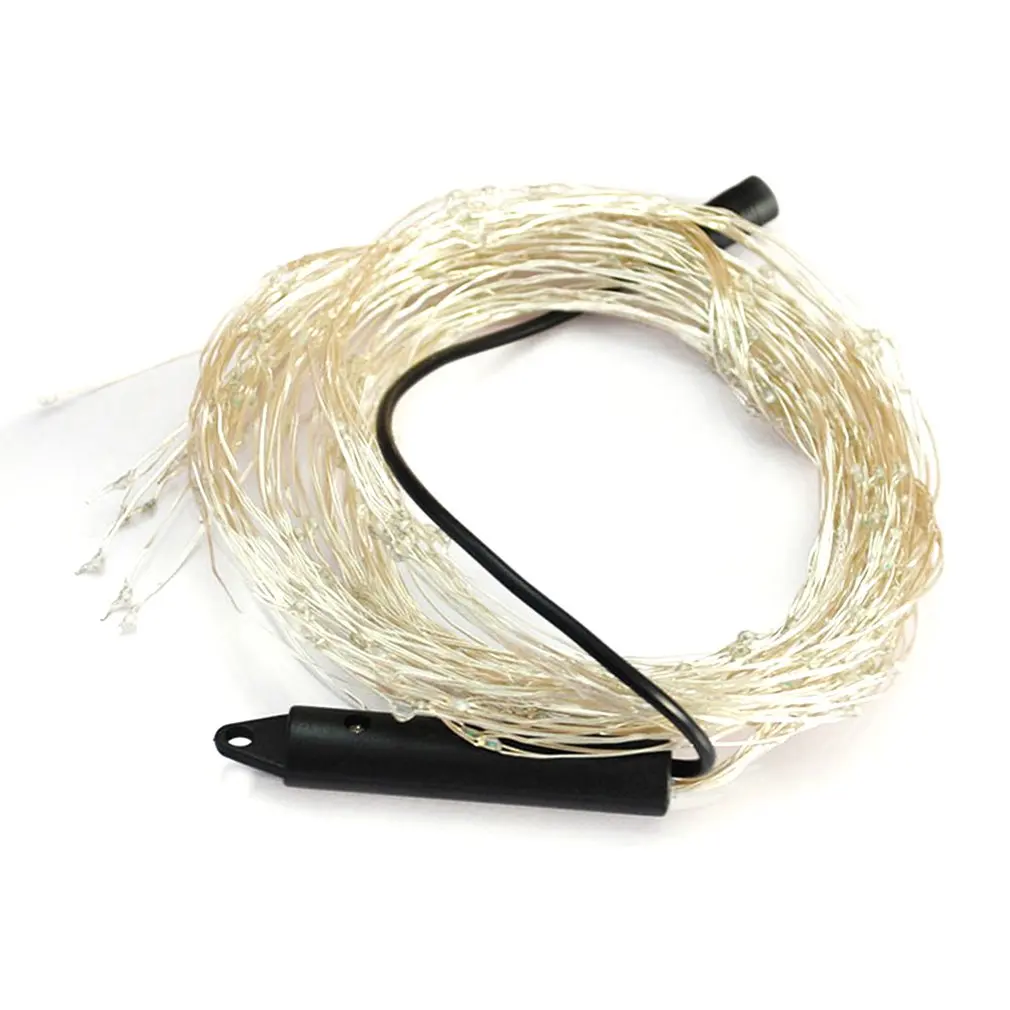 

2m 33ft 200 LED Tree Vine Lamp Copper Wire String Flexible Led Mains Socket Micro Silver Wire Copper Fairy String Lights Sale